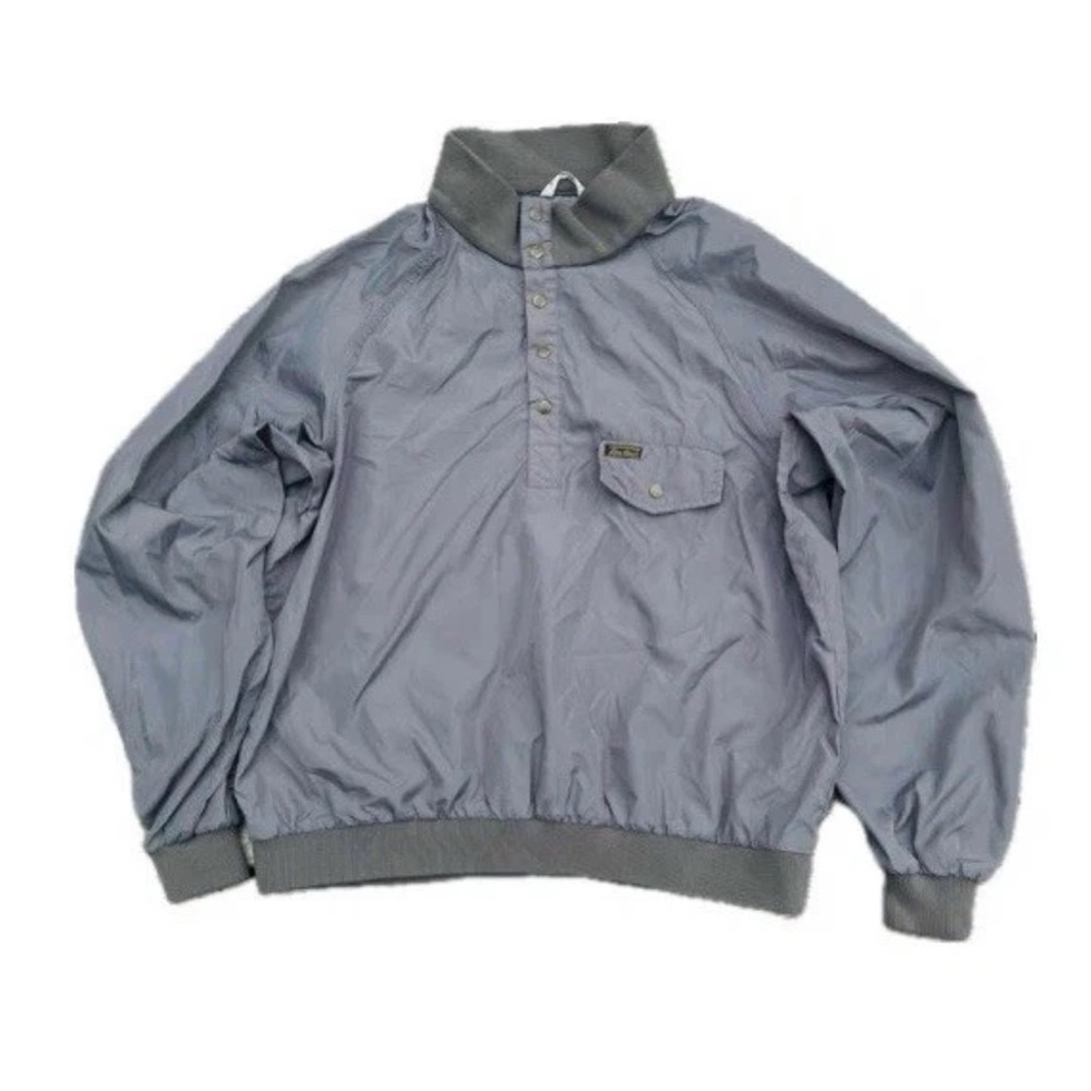 Vintage Eddie Bauer Men’s Nylon Half-snap Coat Jacket, Size Large